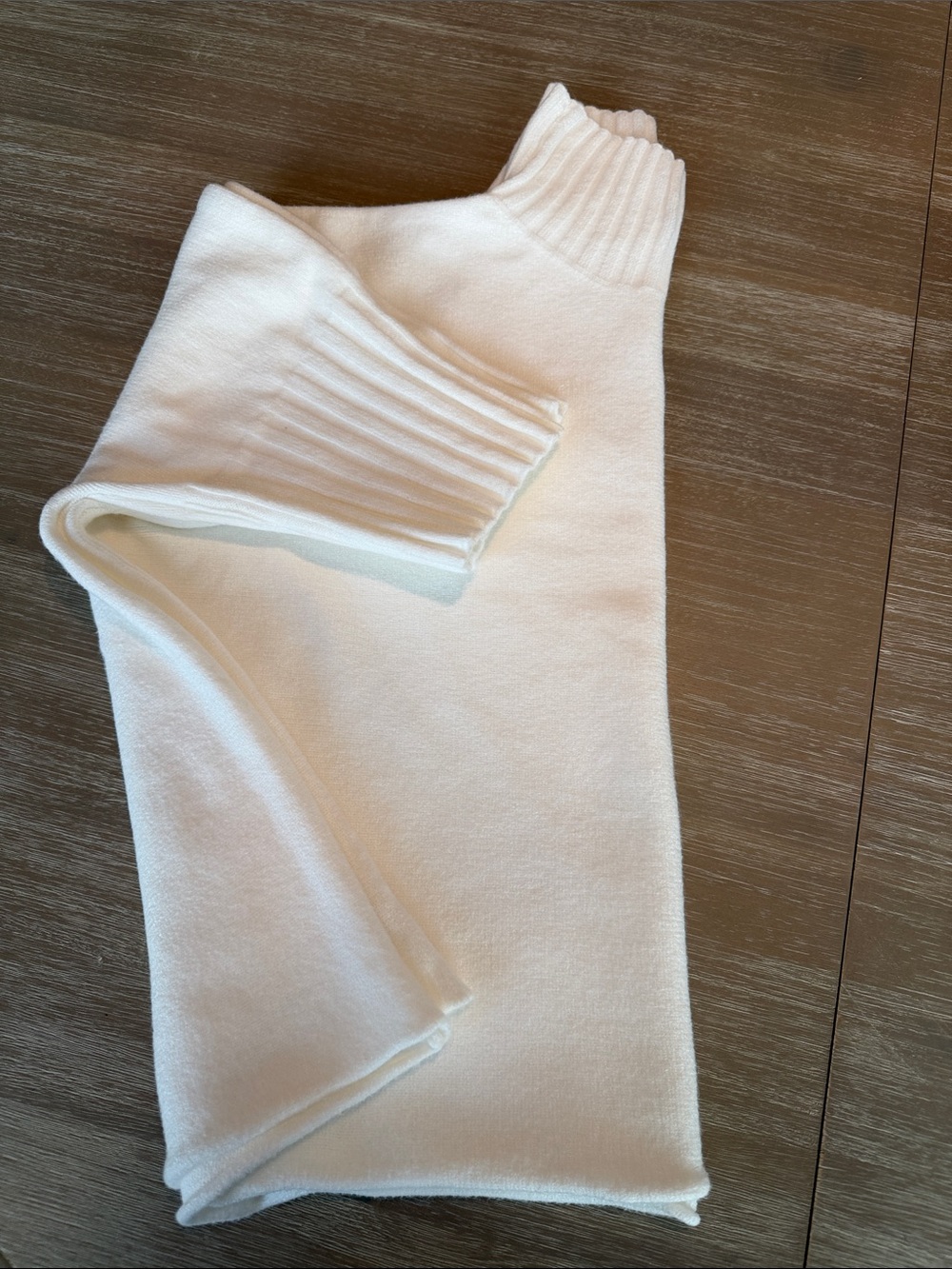 Women's Cream Turtleneck Sweater - Classic Cozy Knit